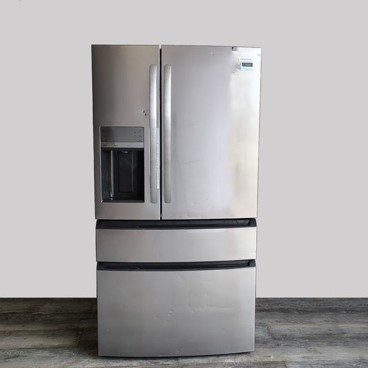 Frigidaire 36 in. 26.3 cu. ft. 4-Door Standard-Depth Refrigerator in Stainless Steel FRMS274TAV