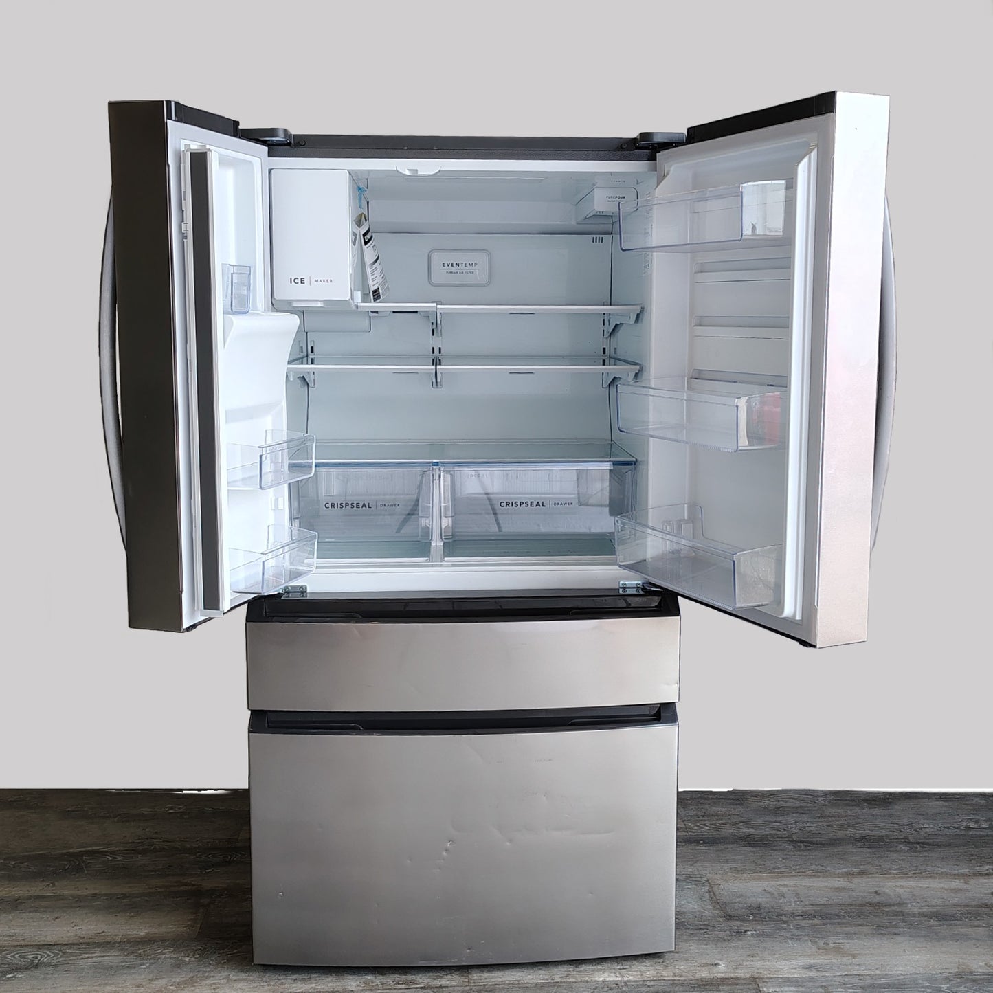 Frigidaire 36 in. 26.3 cu. ft. 4-Door Standard-Depth Refrigerator in Stainless Steel FRMS274TAV