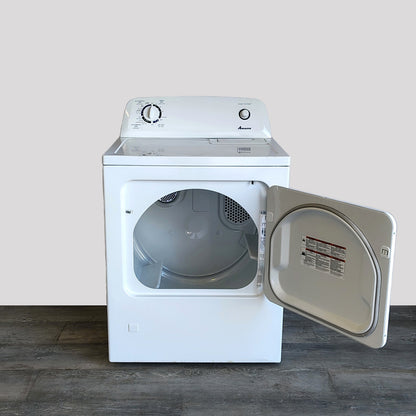 Amana 6.5 cu. ft. Vented Front Load Gas Dryer in White with Wrinkle Prevent Option NGD4655EW