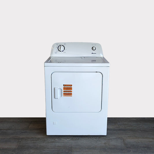 Amana 6.5 cu. ft. Vented Front Load Gas Dryer in White with Wrinkle Prevent Option NGD4655EW