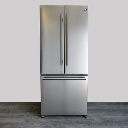 Forno 30 in. 17.5 cu. ft. French Door No Frost Refrigerator with Ice Maker in Stainless Steel FFFFD1974-31SB