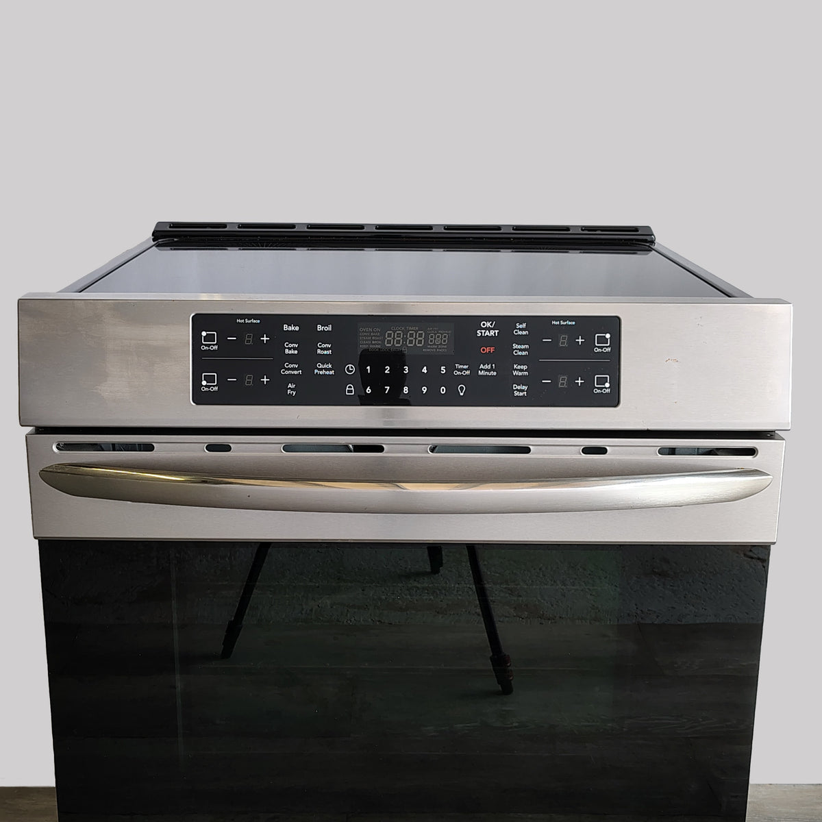 Frigidaire Gallery 30 in. 4 Element Slide-In Induction Range in Stainless Steel with Convection and Air Fry FGIH3047VFE