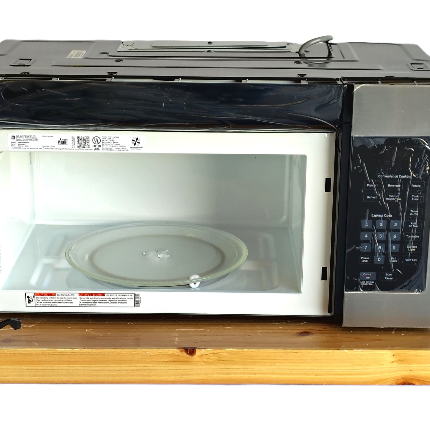 GE  1.6 Cu. Ft. Over-the-Range Microwave Oven Stainless Steel JVM3160RFSS