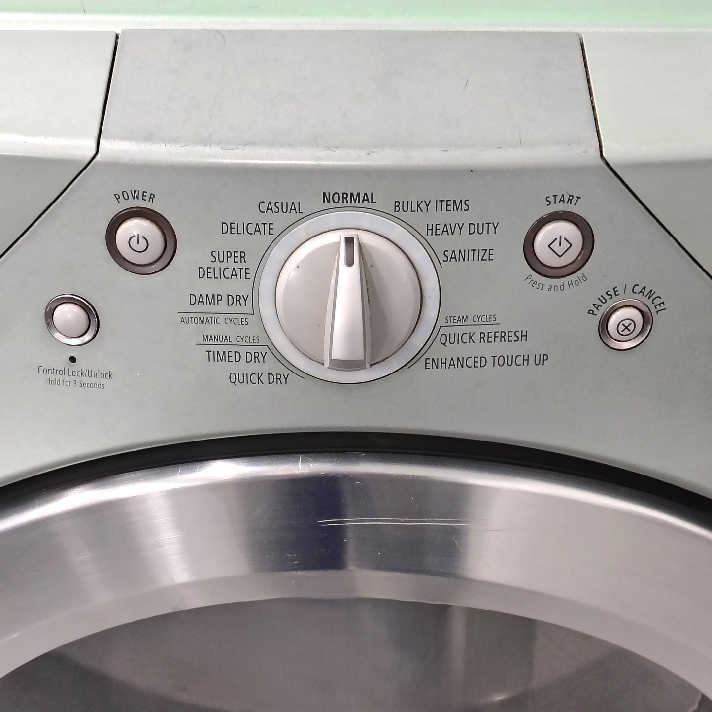 Whirlpool 7.4 cu. ft. Capacity Electric Steam Dryer in New Aspen Green WED9600TA1