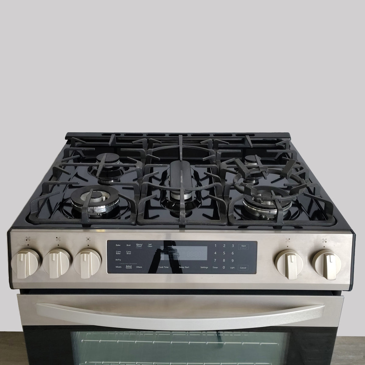 Kenmore 5.6 cu. ft. 5-Burner Gas Range in Stainless Steel with Fan Convection 98276843420