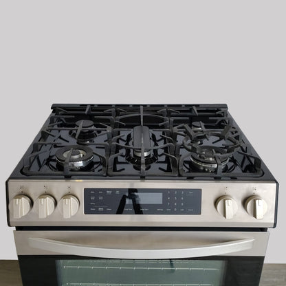 Kenmore 5.6 cu. ft. 5-Burner Gas Range in Stainless Steel with Fan Convection 98276843420