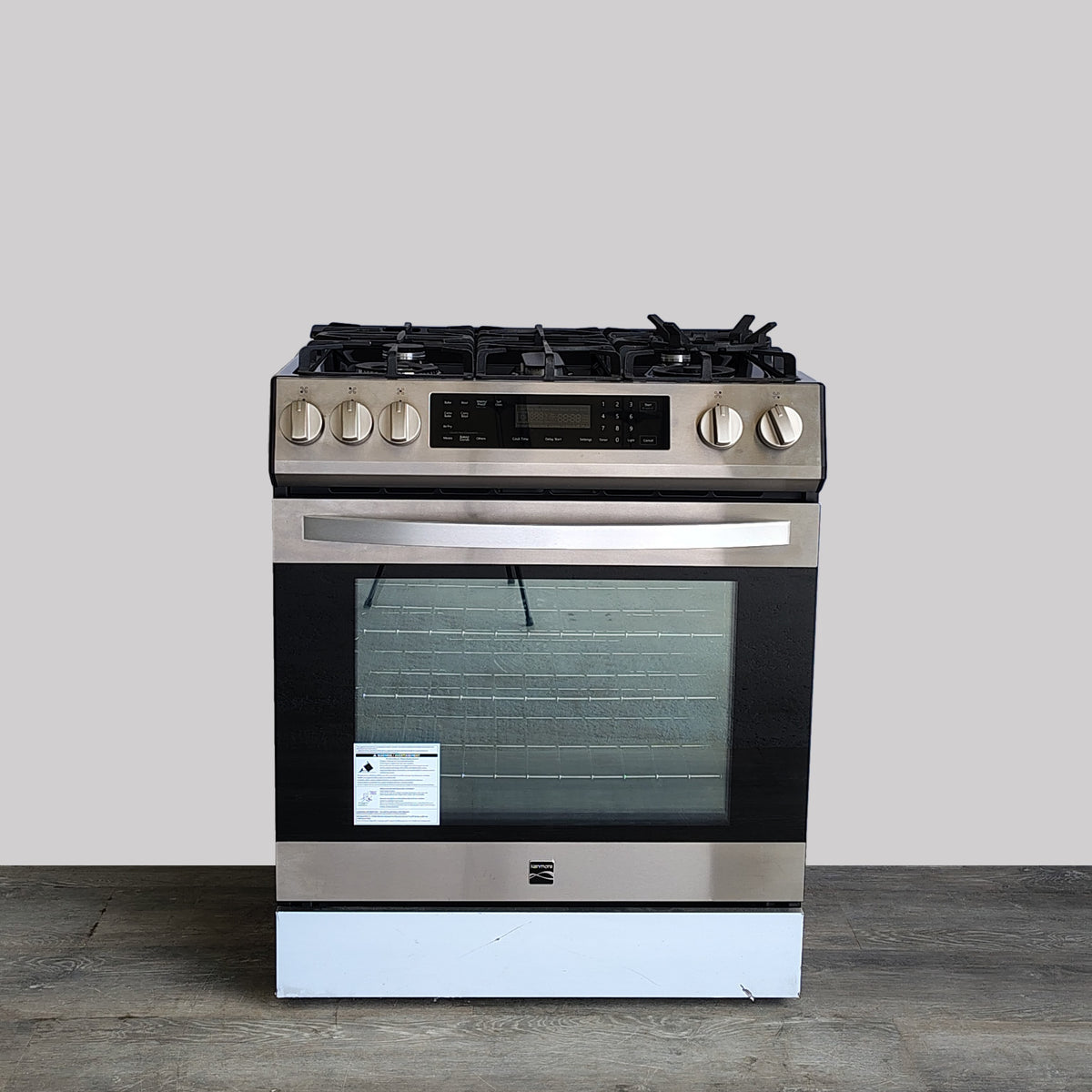 Kenmore 5.6 cu. ft. 5-Burner Gas Range in Stainless Steel with Fan Convection 98276843420