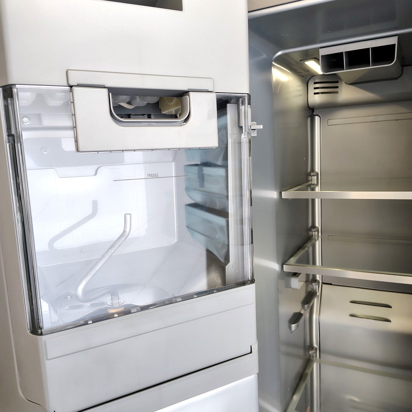 Kitchen Aid 36 in. 20.8 cu. ft. Counter Depth Side-by-Side Refrigerator in Stainless Steel with Exterior Ice and Water Dispenser KRSC536RPS00
