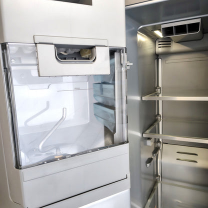 Kitchen Aid 36 in. 20.8 cu. ft. Counter Depth Side-by-Side Refrigerator in Stainless Steel with Exterior Ice and Water Dispenser KRSC536RPS00