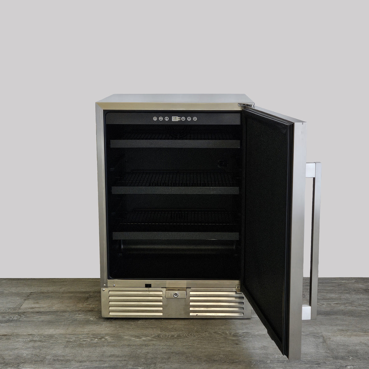 Tazpi 4.9 cu. ft. 24 in. 190 Can Built-In/Freestanding Outdoor Cooler Fridge with 4 wheels, Weatherproof, Stainless Steel TAOT24HD