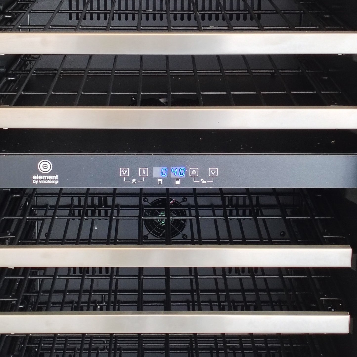 Vinotemp 23.5 in. W 155 Wine Bottle Dual-Zone Wine Cooler EL-142SDST