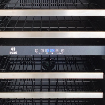Vinotemp 23.5 in. W 155 Wine Bottle Dual-Zone Wine Cooler EL-142SDST